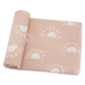 Muslin Swaddle Blankets Neutral Receiving Blanket For Boys And Girls By Comfy Cubs - 1 of 4