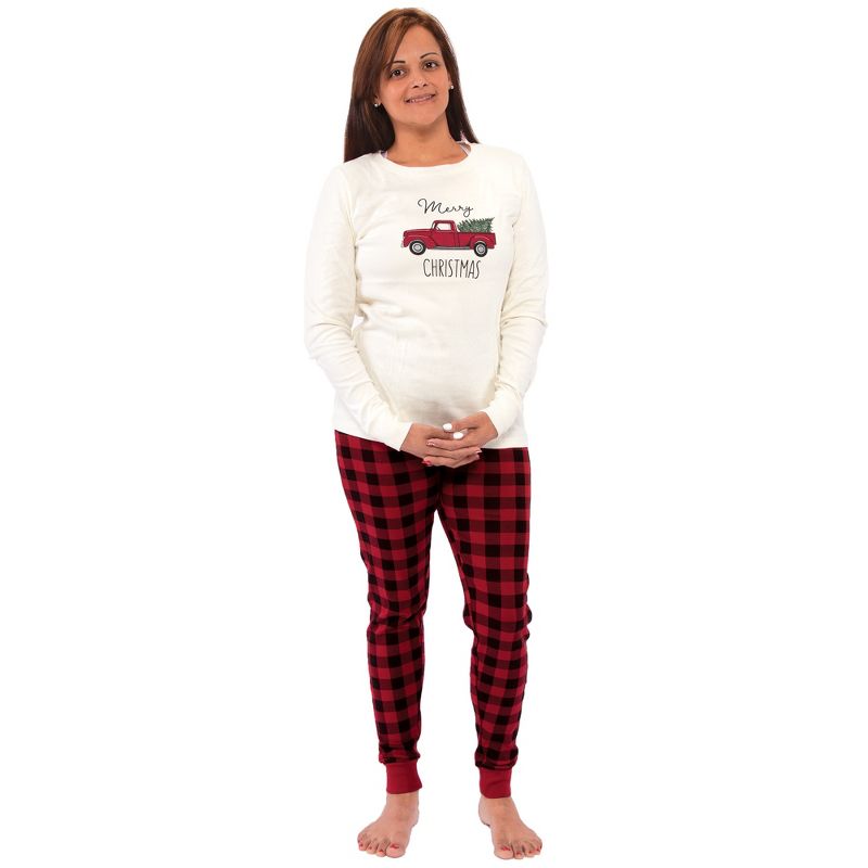 Touched by Nature Womens Unisex Holiday Pajamas, Christmas Tree, 1 of 5