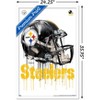 Trends International NFL Pittsburgh Steelers - Drip Helmet 20 Framed Wall Poster Prints - 3 of 4