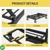 Foldable Dolly 2200 lbs Capacity with Rubber Swivel Casters Folding Drywall Panel Cart Heavy Duty - 4 of 4