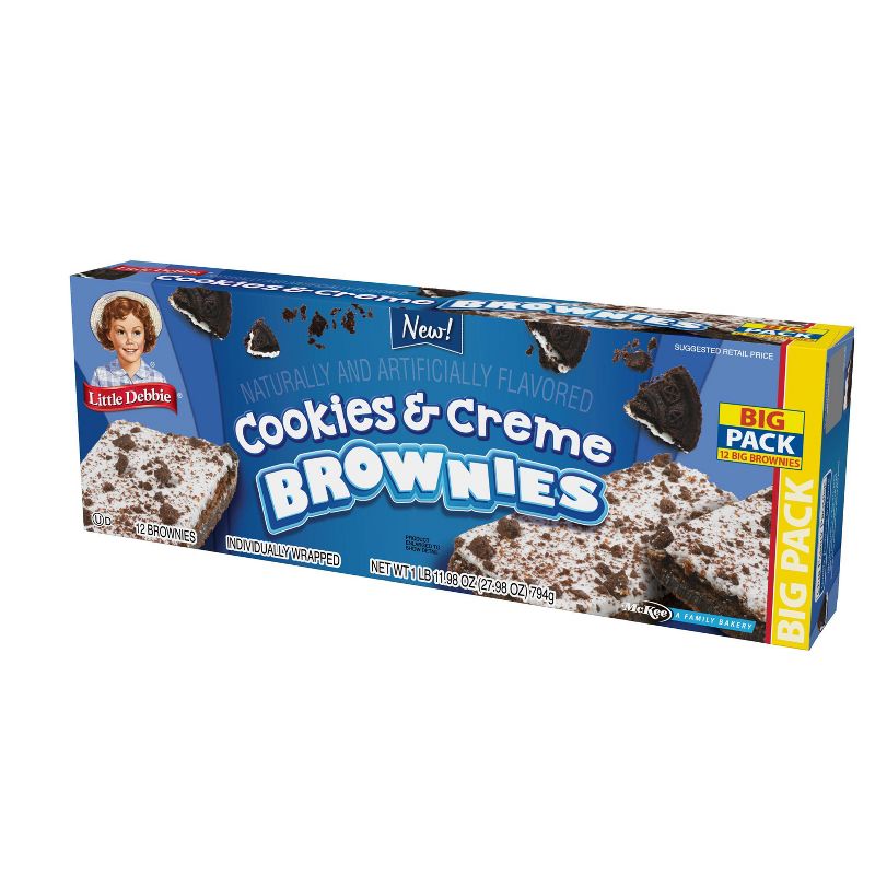 Little Debbie Big Pack Cookies &#38; Creme Brownies - 27.98oz, 4 of 5