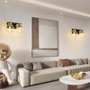 POWLIG Modern Vanity Light with Clear Glass Shades | Bathroom Fixture for Mirror, Bedroom & Living Room | Easy to Install - 4 of 4