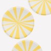 Meri Meri Yellow Stripe Dinner Plates (Pack of 8) - 3 of 3