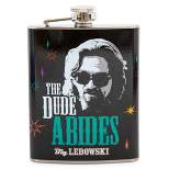 Silver Buffalo The Big Lebowski "The Dude Abides" Stainless Steel Flask | Holds 7 Ounces