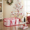 SONGMICS Large Christmas Ornament Storage Boxes, 3-Inch Balls, 8 Trays, 128 Slots, Plastic Christmas Storage Container with Lid - 2 of 4