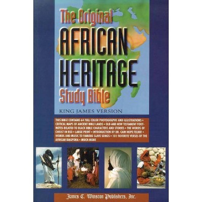 Original African Heritage Study Bible-KJV-Large Print - by  Cain Hope Felder (Paperback)