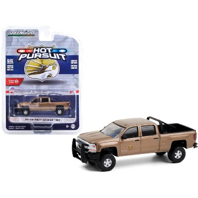 2017 Chevrolet Silverado 1500 Pickup Brown Met. "Washington State Dept of Fish & Wildlife Police" 1/64 Diecast Model Greenlight