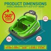 Serenelife 360 Degree Spinning Bumper Car with Adjustable Safety Belt, Control Panel, Soft Bumper, Flashing Lights, Built In Battery & Wheels, Green - image 2 of 4