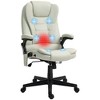 Resenkos Computer Desk Chair, 6 Point Vibrating Massage Office Chair With Heat, Massage Desk Chair, Beige - 2 of 4
