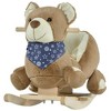 Qaba Kids Ride-On Rocking Horse Toy Bear Style Rocker with Fun Music & Soft Plush Fabric for Children 18-36 Months - 4 of 4
