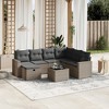 vidaXL Garden Sofa Set Grey Poly Rattan Large Modular Garden Sofa Set - 2 of 4