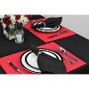 DII PVC Doubleframe Indoor/Outdoor Placemat Set/6, Tango Red, 13x17.25" - 3 of 4
