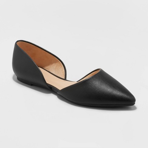 target black ballet flats