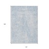 Denim Blue Ivory And Gray Geometric Washable Indoor Outdoor Area Rug - 3 of 4