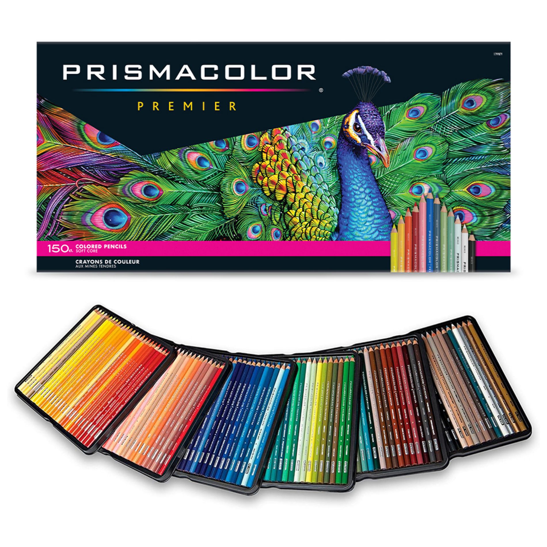 Prismacolor Premier 150ct Pencils: Multicolored Art Supplies, 0.7mm Point, Wood Material, No. 2 Lead, Ages 6+