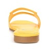 Journee Collection Womens Clair Tru Comfort Foam Slide Low Block Heel Sandals Yellow 7.5 - 3 of 4