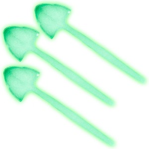 Set of 3 Glow In The Dark Spaded Shovels for WWE & AEW Wrestling Action Figures - 1 of 2