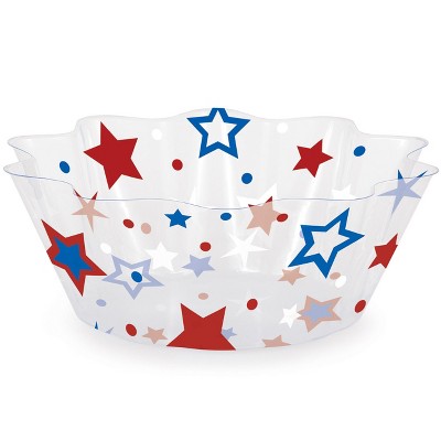  Patriotic Stars Fluted Bowl 