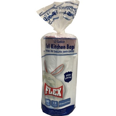 Flex Odor Control Tall Kitchen Trash Bags - 13 Gallon - 30ct - up & up™