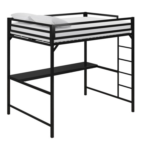 Full Max Metal Loft Bed With Desk Room Joy Target