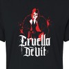 Women's - Disney Villains - Cruella Devil Spatter Cropped Graphic T-Shirt - 2 of 4