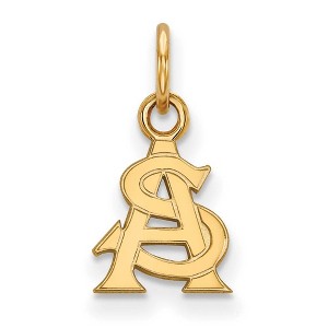 Black Bow Jewelry 10k Yellow Gold Arizona State Sun Devils NCAA Extra Small Pendant - 1 of 3