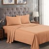 Premium Cotton 300 Thread Count Solid Deep Pocket Bed Sheet Set by Blue Nile Mills - image 2 of 4