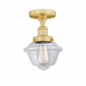 Oxford - 1 Light Semi-Flush Mount In Industrial Style-8.25 Inches Tall and 6.5 Inches Wide - 1 of 1