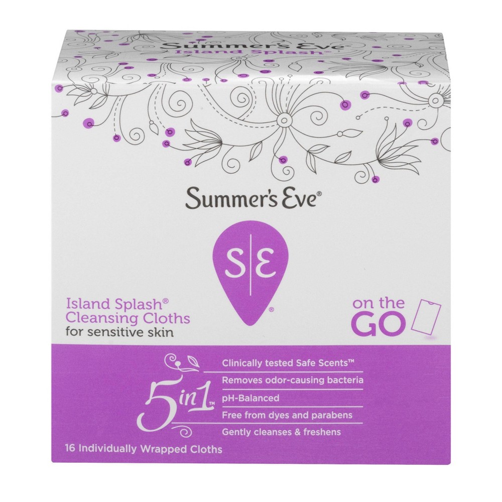 UPC 041608002003 product image for Summer's Eve Island Splash Cleansing Cloths - 16ct | upcitemdb.com