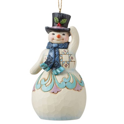Jim Shore 4.75" Snowman With Top Hat* Christmas Snow Man  -  Decorative Figurines
