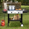 Winado 2 Burner Outdoor Propane Gas Stove With Auto-ignition & Side Shelves - 2 of 4