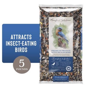 Songbird Selections Premium Protein with Mealworms Wild Bird Seed Wild Bird Food 5 lb - 1 of 1