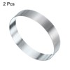 Unique Bargains Stainless Steel Seamless Nonstick Mirror Coating Round Cake Ring 2 Pcs - 3 of 4