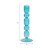 Glass Taper Candle Holder - Elegant Glass Candlestick - Decorative Home & Office Accent - Stylish Modern Design for Living Room & Bedroom - 3 of 4