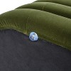 Vynxaria Velvet Fuji 49" Upholstered Oval Storage Bench Olive Green Performance - 3 of 4