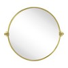 TEHOME Adlina Round Metal Framed Pivoting Wall Mounted Bathroom Vanity Mirror - 2 of 4
