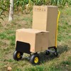 NAYSAYE Convertible Hand Truck Dual Purpose Dolly Cart with Swivel Wheels for Warehouse and Home Use, Black, 38"*14"*41" - 2 of 4