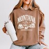 Simply Sage Market Women's Lightweight Garment Dyed Graphic Sweatshirt Montana Forest Scene - 2 of 4