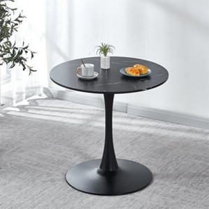 NicBex Modern 31.5" Round Coffee Table with Metal Frame for Living Room and Bedroom - 1 of 4