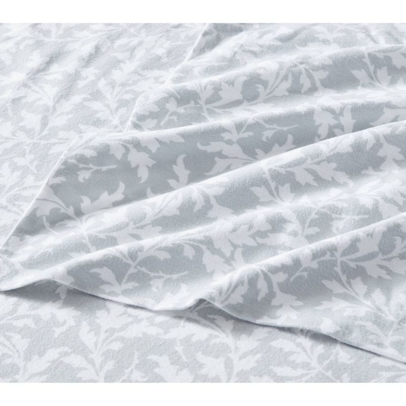 Printed Pattern Flannel Sheet Set - Laura Ashley, 4 of 15