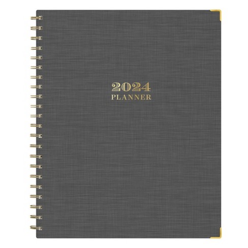 Day Designer 2024 Planner 8.5x11 Weekly/monthly Charcoal : Target