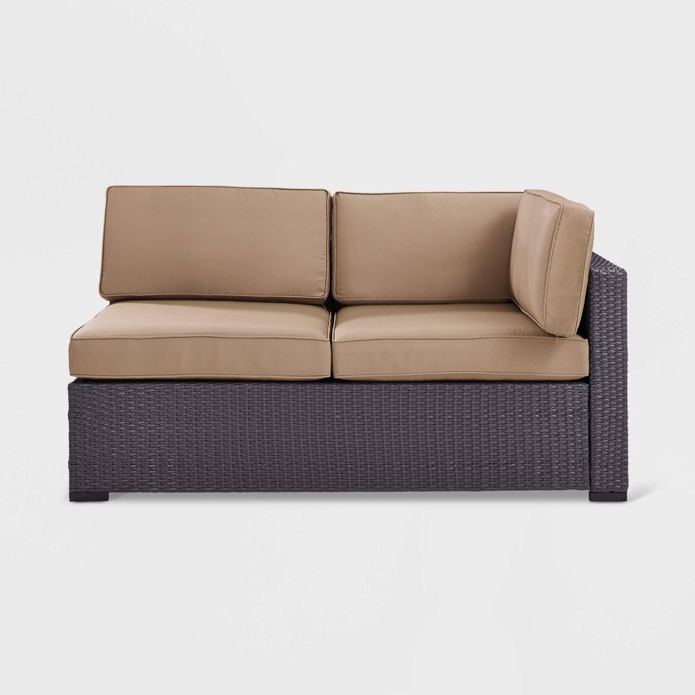 Biscayne Loveseat with Mocha Cushions Brown - Crosley
