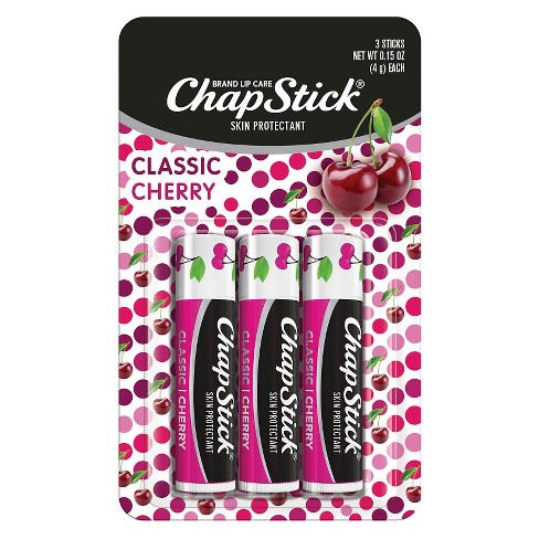 Chapstick Classic Lip Balm - Cherry - 3ct : Target