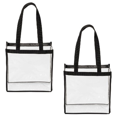 Stadium Approved Clear Tote Bags Clear See Through Plastic Tote Bags with  Handle