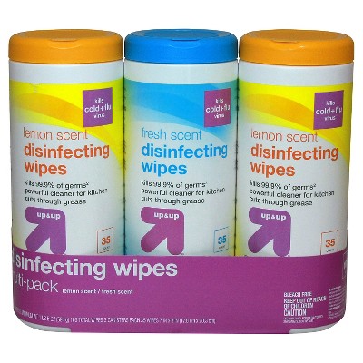 Disinfecting Wipes Lemon and Fresh Scent - 35ct/3pk - up & up™