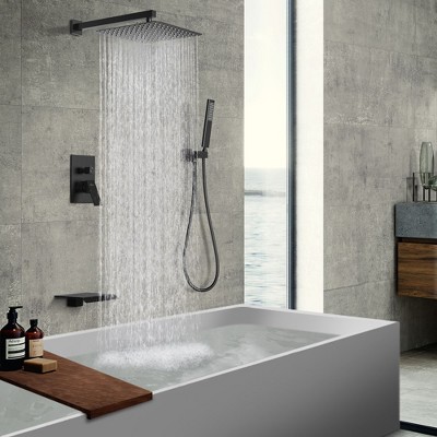 LOVMOR Male NPT Matte Black Shower System