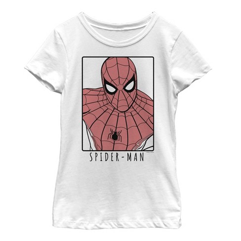 Girl s Marvel Spider Man Far From Home Sleek Frame T Shirt White Small