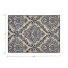 SEVOBAL Rug Indoor and Outdoor Area Rug 7'*5'3"’ Vintage Large Non-slip Rug For Living Room Kitchen Bedroom, Blue, 84"*63"*0.16" - 3 of 4