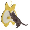 Unique Bargains Cat Scratch Pad with Cute Pattern for Indoor Outdoor Yellow - 2 of 4