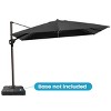 Crestlive Products 9x11.5FT Cantilever Umbrella UV30+ Outdoor 360 Degree Rotation Offset Umbrella 6 Heights Adjustable Cantilever Patio Umbrella - 2 of 4